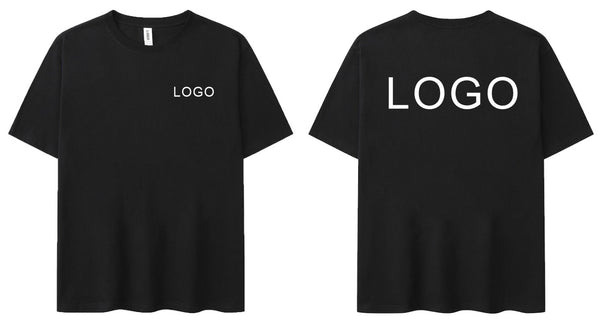 T-shirt with your screen printed logo on the front and back