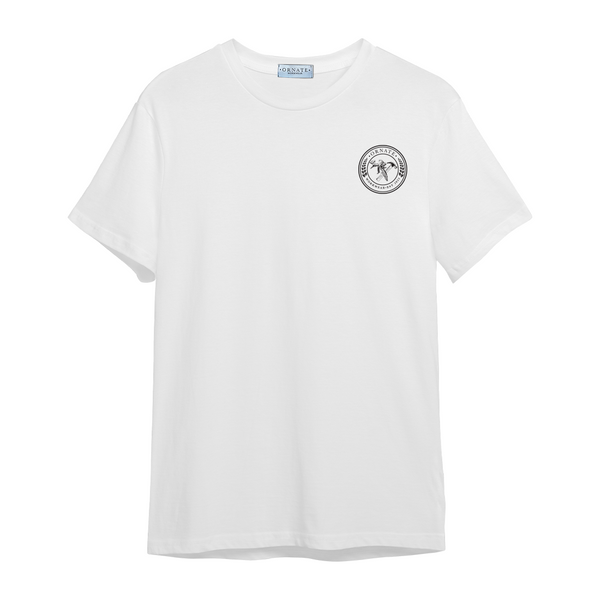 THE ORIGINAL WHITE TEE - BLACK LOGO