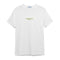 CLASSIC WARM WHITE EMBROIDERY TEE - KHAKI