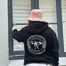 THE ORIGINAL BLACK HOODIE  - PINK LOGO